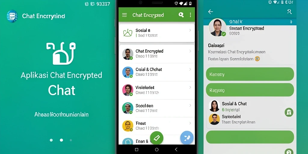 Tampilan antarmuka 93337 yang menonjol dengan fitur keamanan chat.