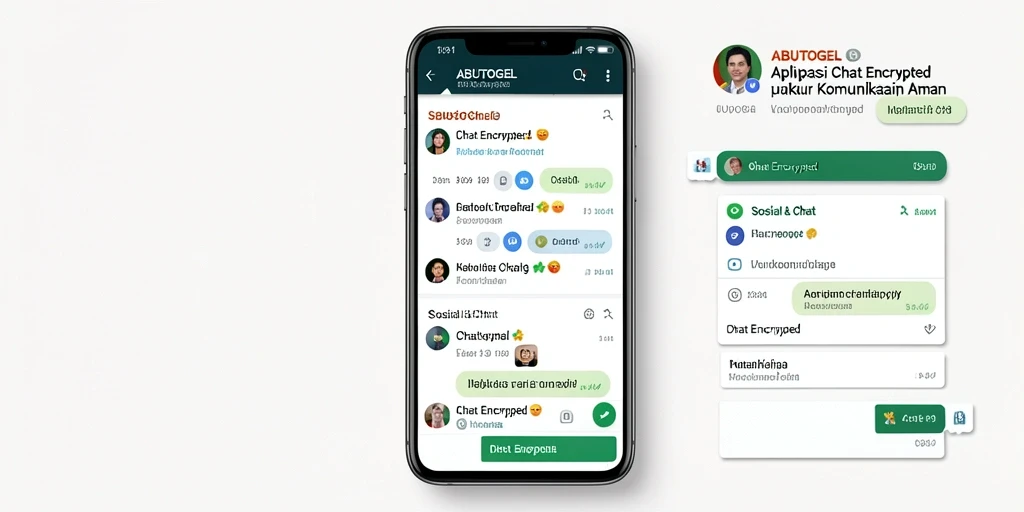 Tampilan antarmuka ABUTOGEL yang intuitif dan fungsional untuk Chat Encrypted.