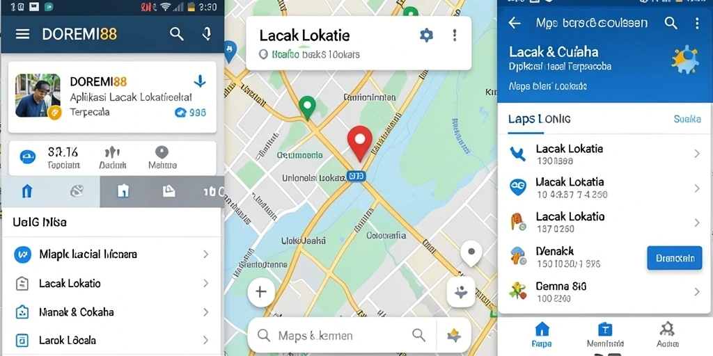 Tampilan antarmuka DOREMI88 yang intuitif untuk pelacakan lokasi.