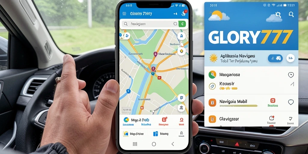 Tampilan antarmuka GLORY777 yang intuitif untuk navigasi mobil.
