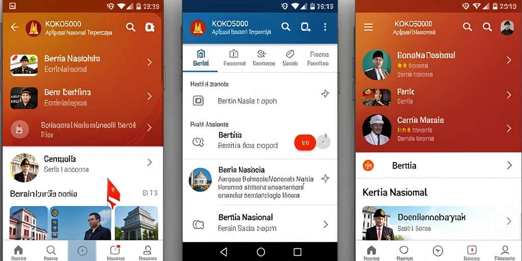Tampilan antarmuka KOKO5000 yang modern dan informatif.
