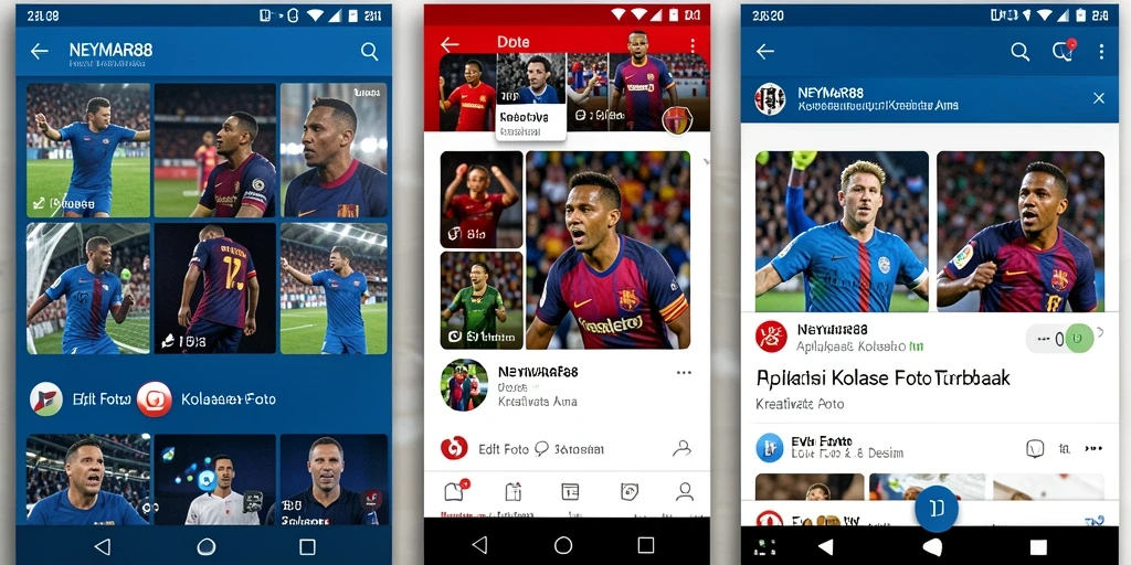 Antarmuka intuitif NEYMAR88 untuk kolase foto yang menarik.