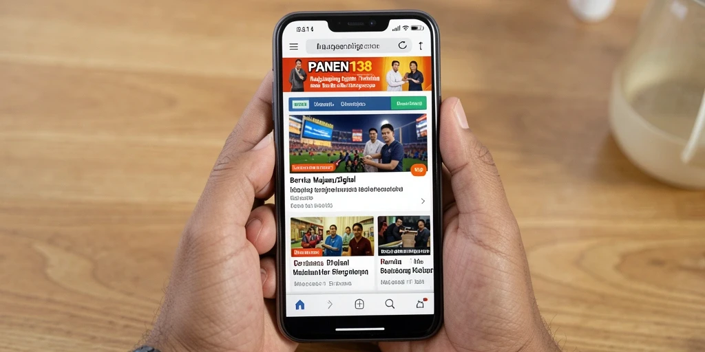 Tampilan antarmuka aplikasi Majalah Digital PANEN138 yang menarik.