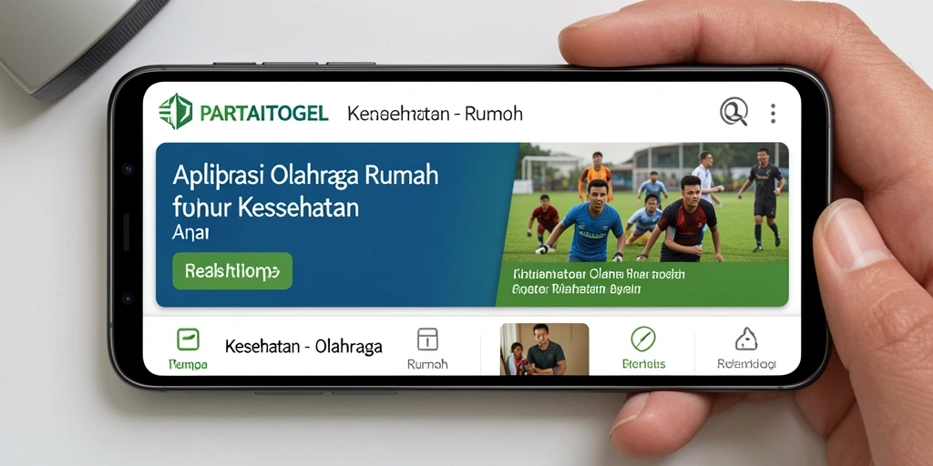 Antarmuka aplikasi PARTAITOGEL menampilkan beragam program latihan untuk kesehatan rumah.